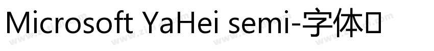 Microsoft YaHei semi字体转换